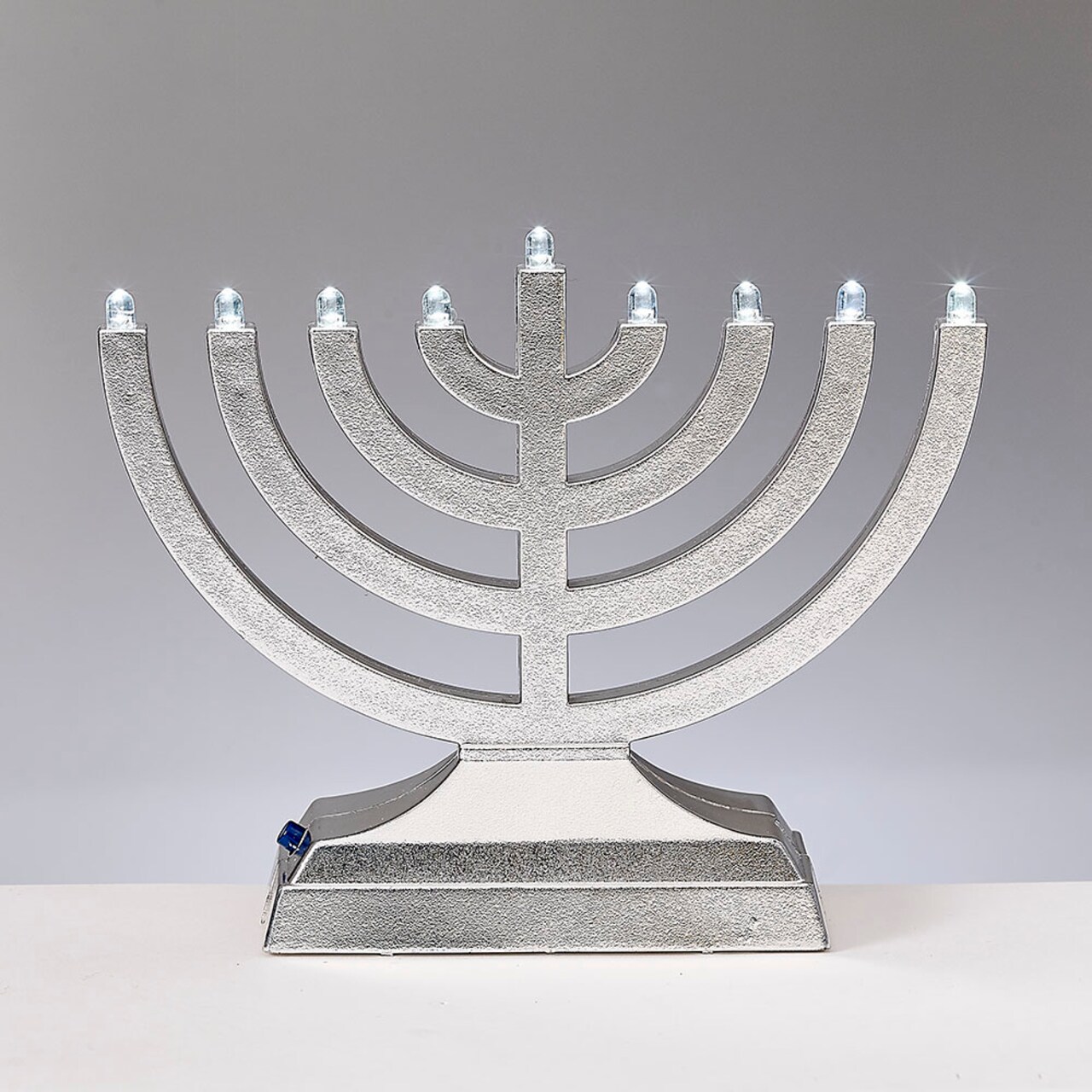 Rite Lite 6" Battery Operated Light it Anywhere Silver Tone Go Menorah